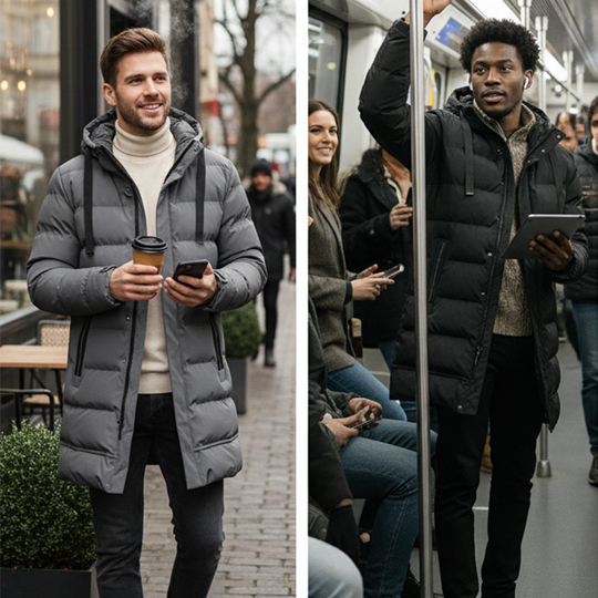 Northfield™ - Men’s Mid-Length Hooded Padded Jacket
